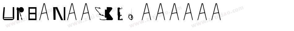 URBAN ASKED字体转换